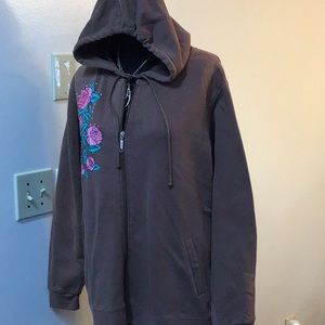 Bit & Bridle 1X Brown Hoodie , normal wear, clean